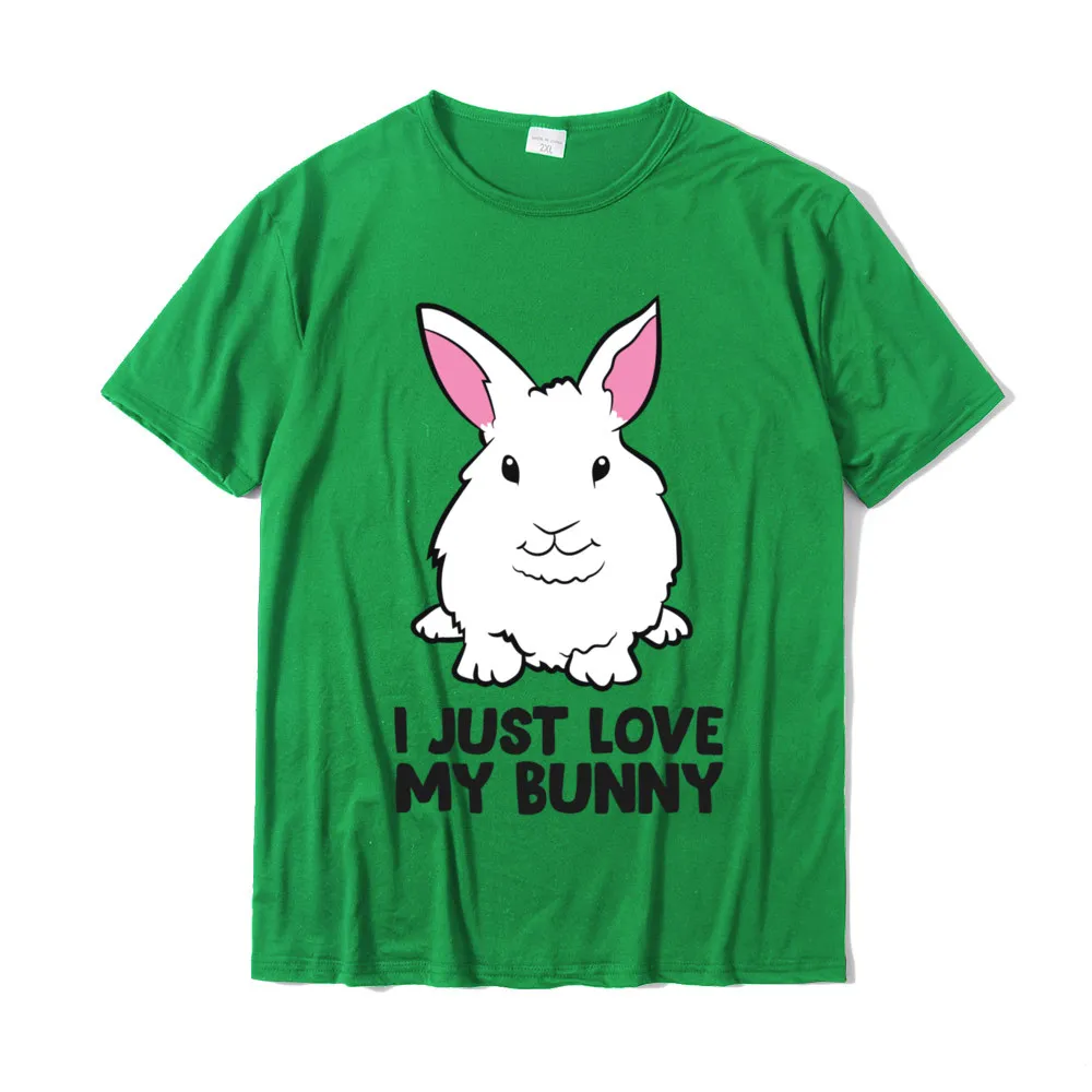 100% Cotton Fabric Men Short Sleeve Printed T Shirt Street T Shirt Funny Family Round Collar Tee-Shirt Wholesale I Just Love My Bunny Cute Bunny Rabbit Owner Love Bunnies Pullover Hoodie__19386 green
