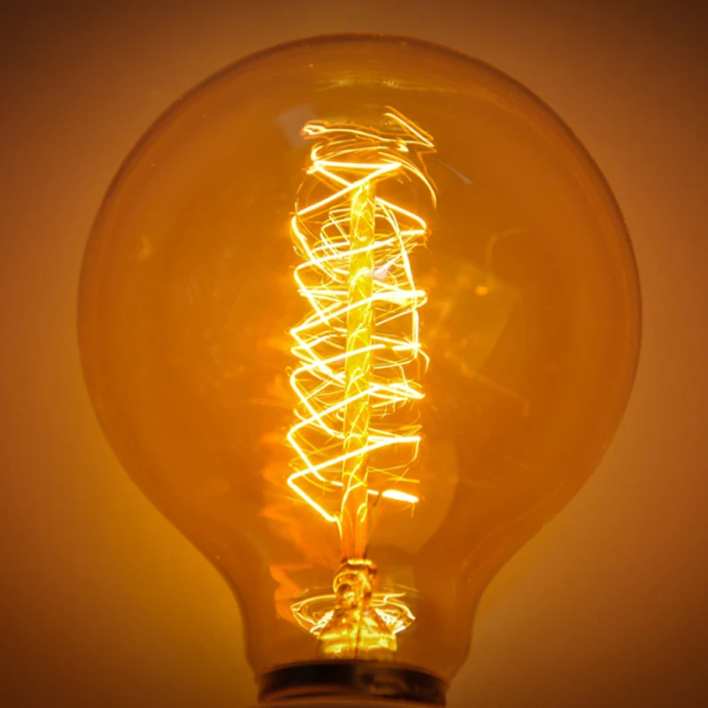 40 Вт светильник Эдисона 20-240 в яркий винтажный светильник накаливания Ретро домашний декор G80 T45 A19 T300 T185 лампа