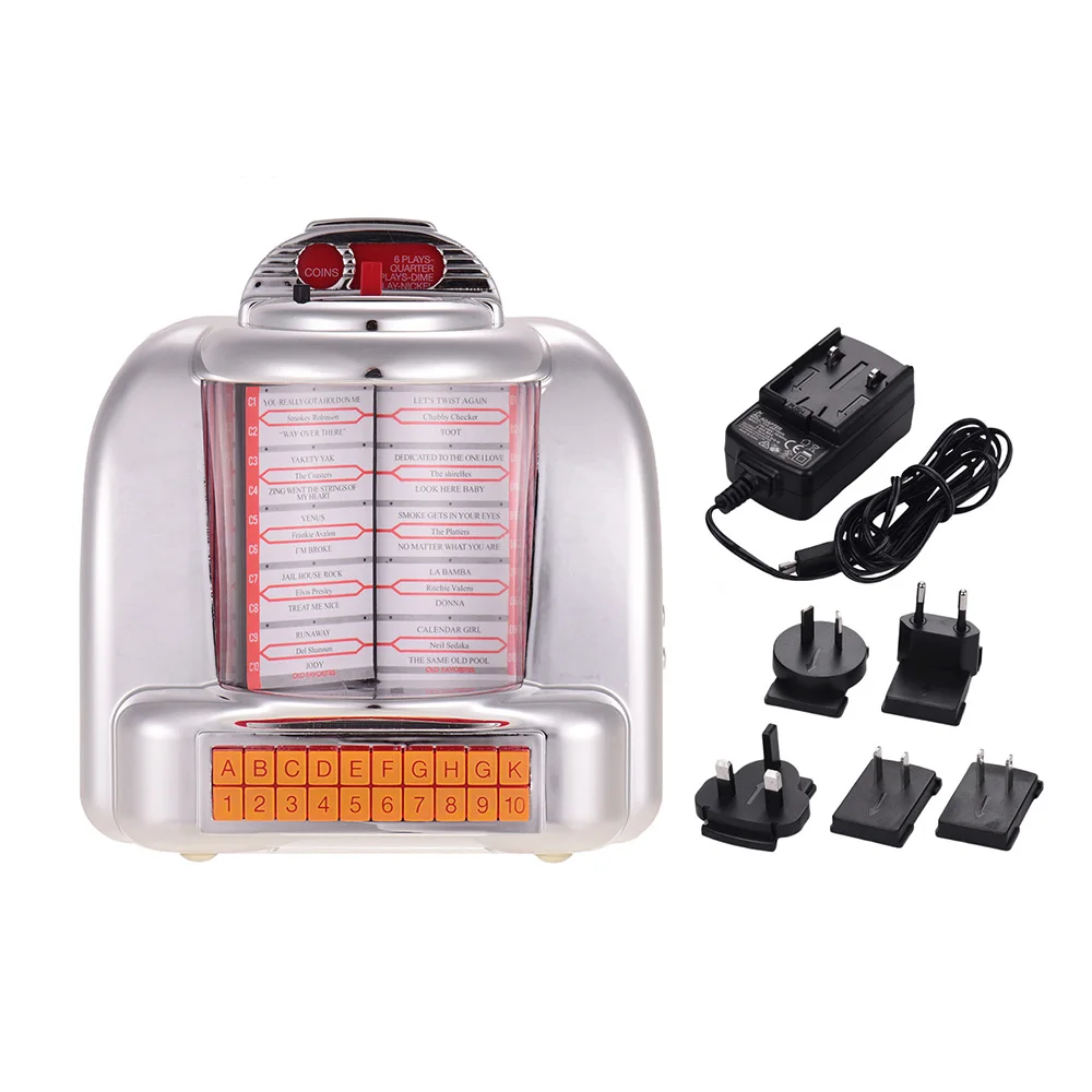 

Wireless Portable BT Speaker FM Radio Vintage Style BT 5.2 with Built-in Speaker Transparent Front