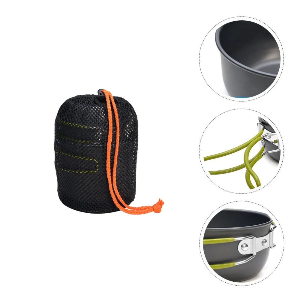 

1 Set Durable Poratble Practical Lightweight Cooking Utensils Aluminium Alloy Cookware Cooking Pots for Hiking