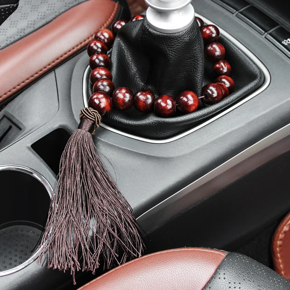 Деревянные бусины Будды автомобиля зеркало заднего вида подвесной кулон для