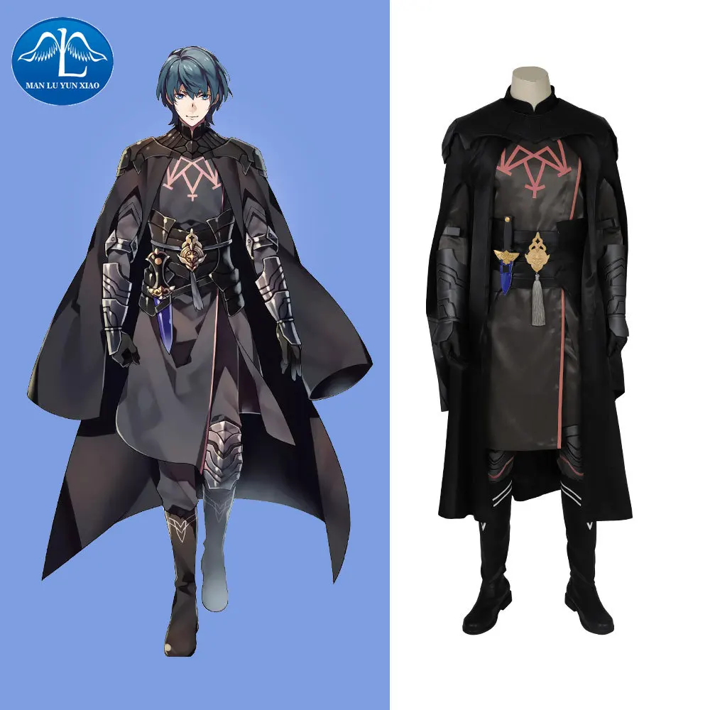 

Manluyunxiao Byleth Cosplay Halloween Costumes For Men Adult Fire Emblem Three Houses Male Protagonist Outfit Male Cape Full Set