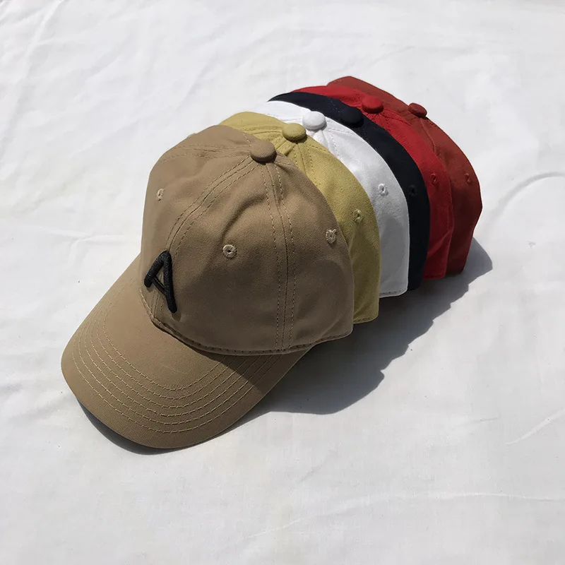 

South Korea Popular Brand Simple Lettered Baseball Cap Men And Women Korean-style Soft Top Embroidered Brim Hat Couples College