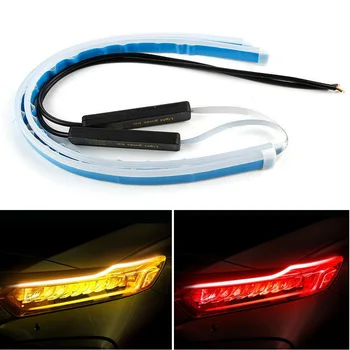 

1 pair Turn Signal light Amber Reentrant Universal Flexible LED lights New