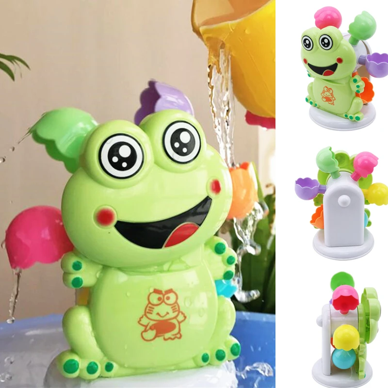 Забавная водяная игра игрушка для ванны Лягушка смеситель душа детские игрушки