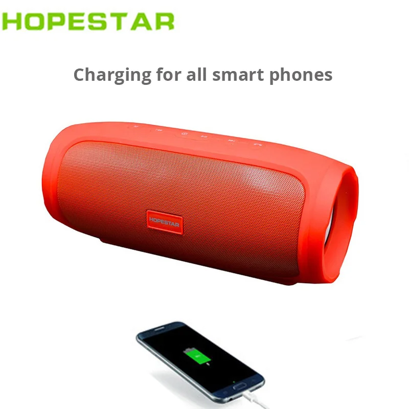 HOPESTAR H14 Bluetooth динамик стерео сабвуфер Поддержка музыкальный плейер с интерфейсом USB бум бокс открытый портативный водонепроницаемый сабвуфер