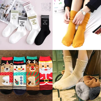 

Long Thick Warm Winter Socks for Women Comfortable Knited Long Crew Socks Cotton Fluffy Coral Floor Sleep Socks Casual Hosiery