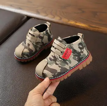 

Children Shoes Anti-slip Infant Kids Baby Girls Boys Camouflage Print Ankle Boots Baby Breath Casual Soft Baby Shoes Cow Muscle