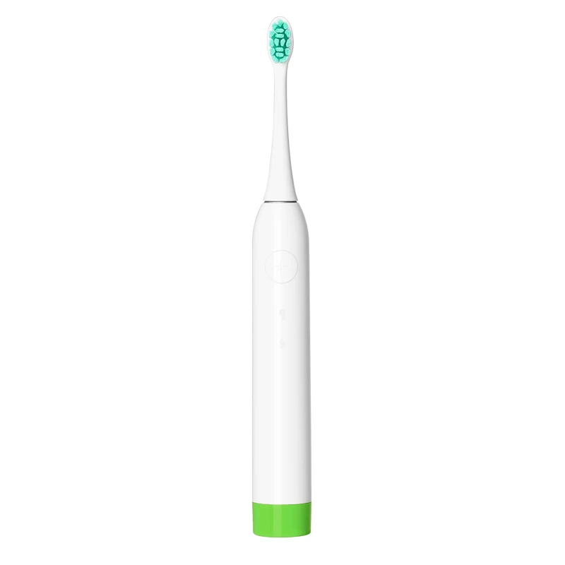 Electric Toothbrush Acoustic USB Rechargeable Smart Chip Toothbrush Head Replaceable Whitening Healthy Best Gift Adult Kids - Color: Green