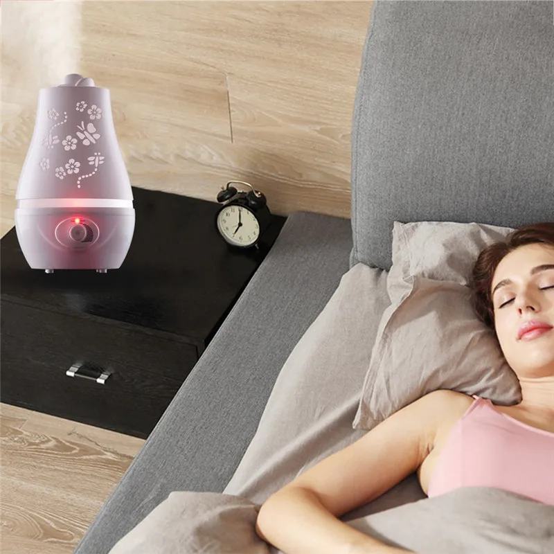 

Portable GYJ-113 Ultrasonic Air Humidifier Butterfly Carve Essential Oil Aroma Diffuser Mist Maker Diffuser for Office SPA