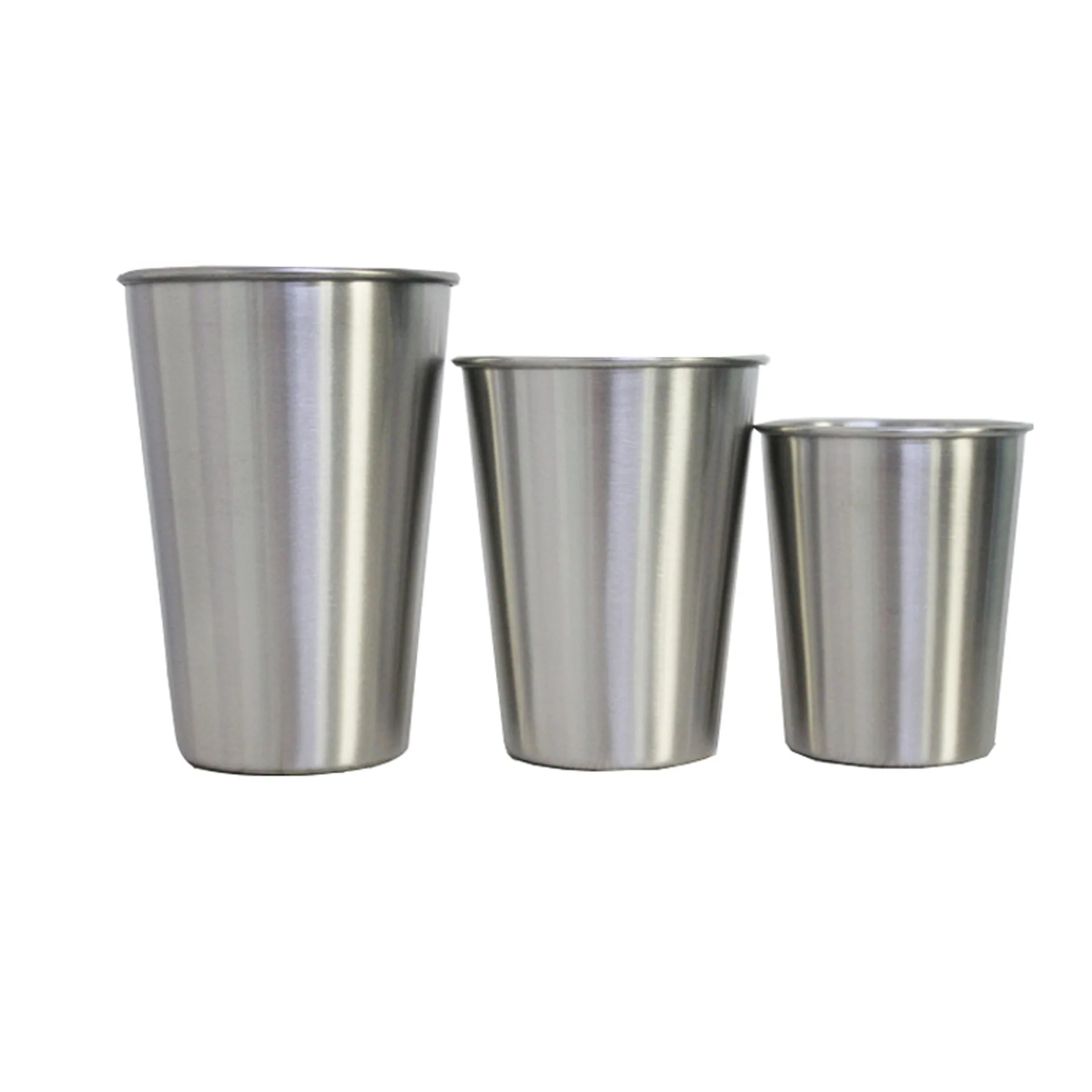 

Foreign Trade Direct Selling Stainless Steel Single Layer Beer Steins Crimping Milk Cup Coffee Cup Tea Cup Customizable Logo