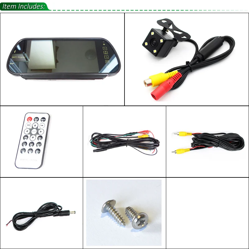 HD 7 &quotTFT автомобильный монитор заднего вида парковочный SD USB с Bluetooth комплект