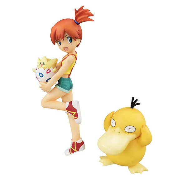 Takara Tomy Pokemon pikachu Misty Psyduck Togepi Аниме фигурки и игрушки модель игрушки для детей - Цвет: CAMEL