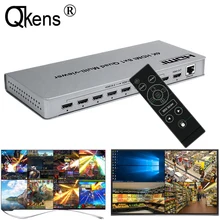 4K HDMI 8x1 Quad multi-visionneuse commutateur 8 en 1 sortie sans couture 4x1 Multi visionneuse PIP image écran diviseur convertisseur vidéo(China)