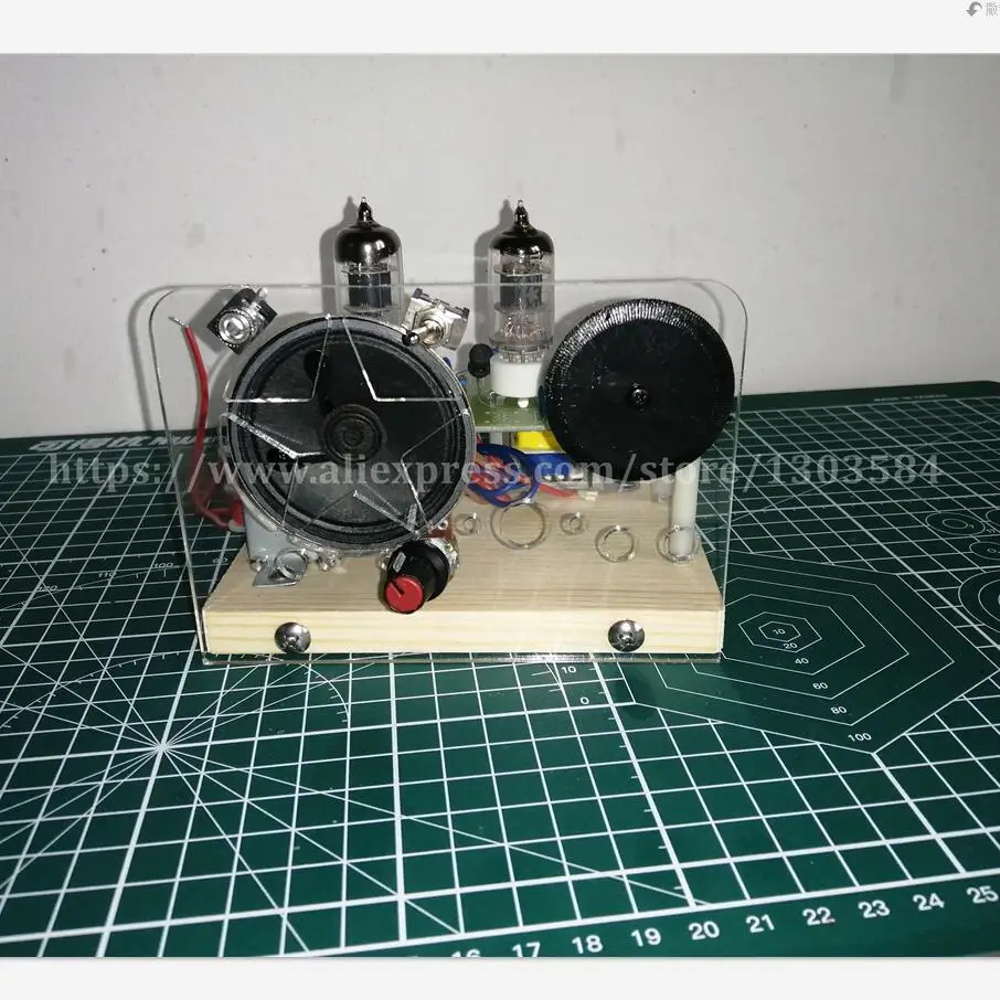 220V-Electronic-Vacuum-Tube-Super-Regenerative-FM-Tube-Radio-Receiver ...