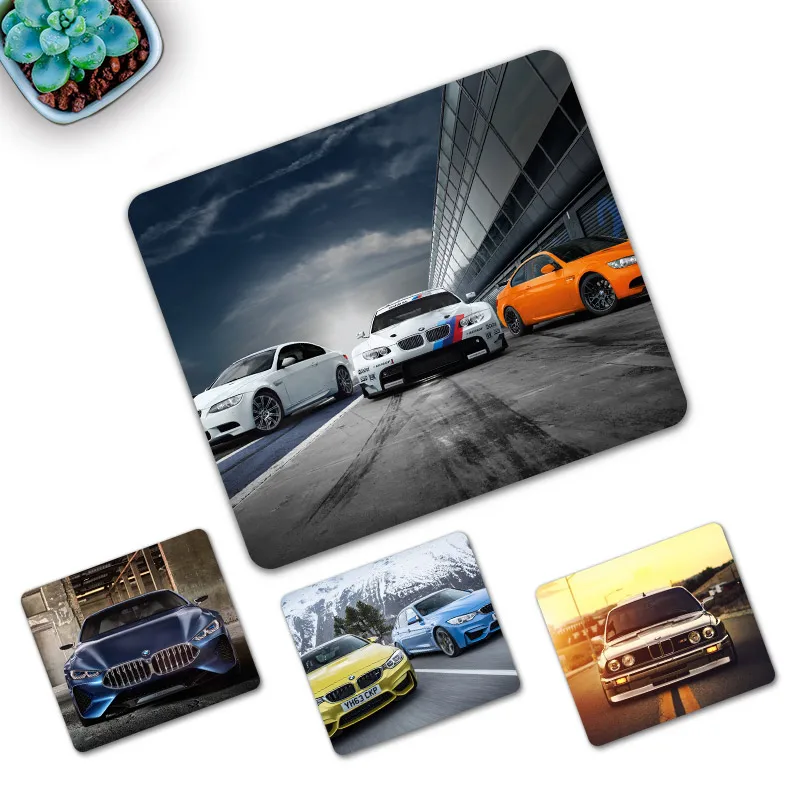 

Car Gaming Mouse Pad BMW Gamer Computer Mousepad Anti-slip Natural Rubber Gaming Mice Mat 24x20cm