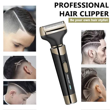 

Men's waterproof wireless razor nose-type shaver rechargeable hair clipper four-in-one multi-function electric hair clipper