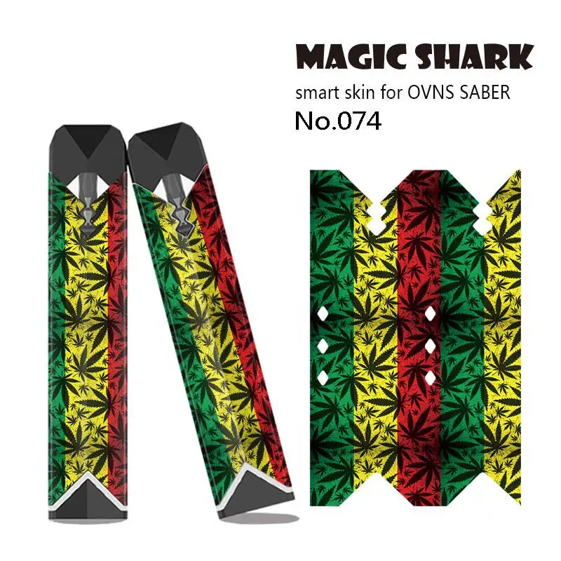 Наклейка Magic Shark Rick and Morty Paiting Dragon Ball Leaf Cat чехол наклейка пленка для OVNS SABER 068-082 - Цвет: 074