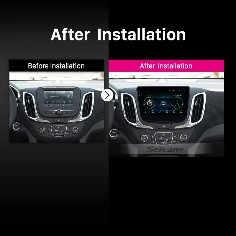 Seicane Автомобильный GPS стерео 10 1 &quotHD Android 8 Navi для chevy Chevrolet Equinox 2016 2017 2018 Авторадио