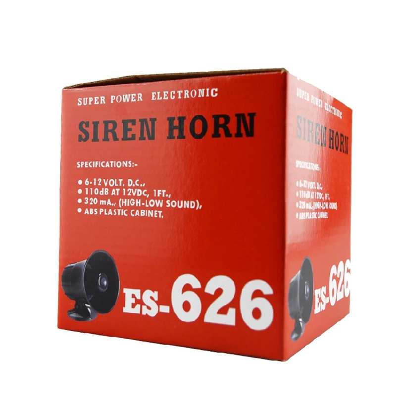 Siren Alarm Security DC 12V Outdoor Alarm Siren Wire Loud Alarm Horn 115Db Exterior 15W