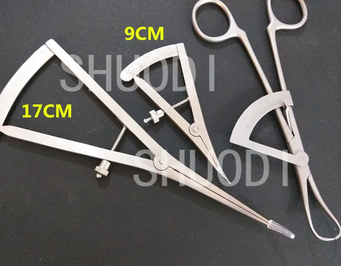 3 pcs mixed set Castroviejo ортодонтический Измеритель для кости 9 см/17 см зубные хирургические имплантата офтальмологические ортопедические нержавеющая сталь - Цвет: 3 pcs mixed set