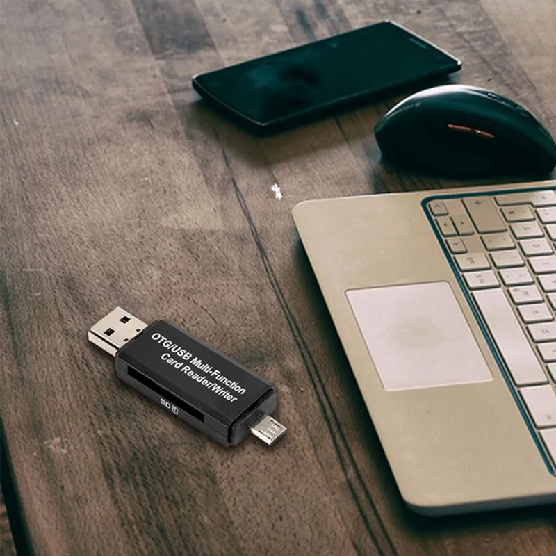 Считыватель карт памяти MINI USB 2,0 OTG Micro SD/SDXC TF адаптер для чтения карт для ПК ноутбука