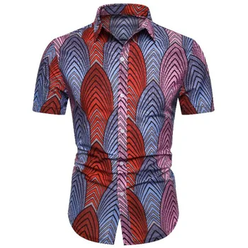 

Printed Casual Short Sleeve Shirts For Men Hawaiian Shirt Vintage Shirt Men Short Sleeve Summer Shirts For Men