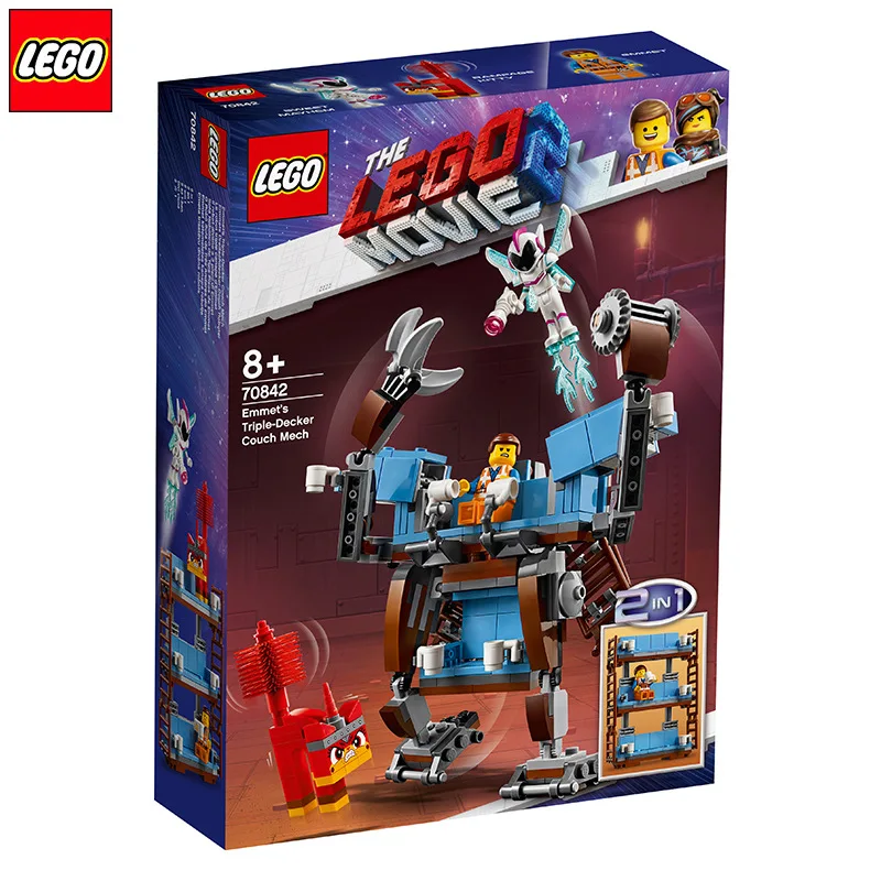 

2019 LEGO May New Products Movie Series 70842 Emmit's Three Layer Sofa Mech Toy Building Blocks