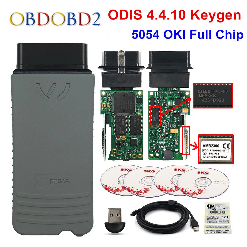 A + качество 5054A OKI полный чип Keygen 5054 Оригинал ODIS V5.1.3 AMB2300 4.4.1 поддержка протокола UDS