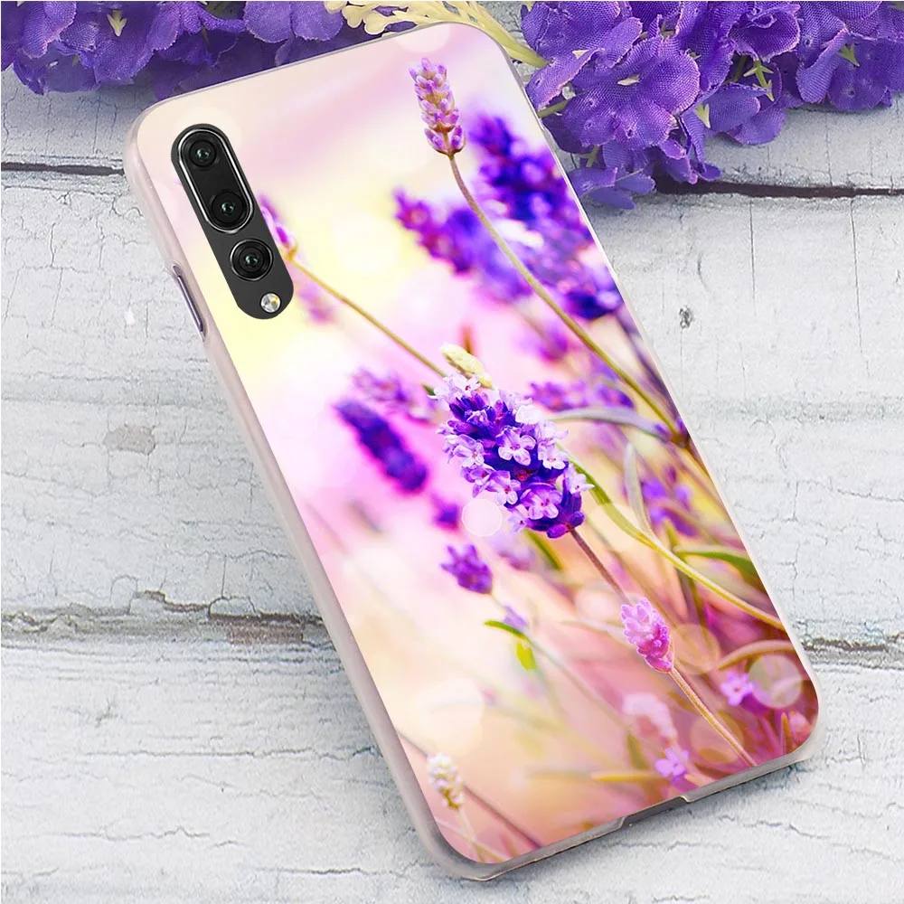 Чехол для телефона Huawei P Smart Z простой чехол с цветами лаванды P9 Lite Mini/2017 P10 20 30 Pro Mate