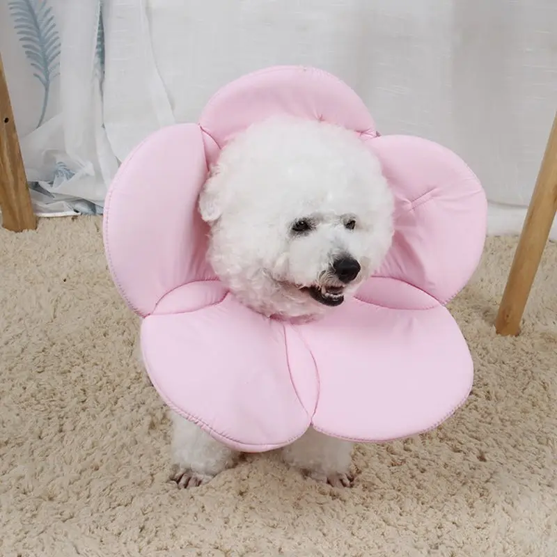 Pet Recovery Cone e-ошейник кошка собака Comfortabe цветочный узор елизабетанский ошейник цветок Анти-захват ПЭТ щит