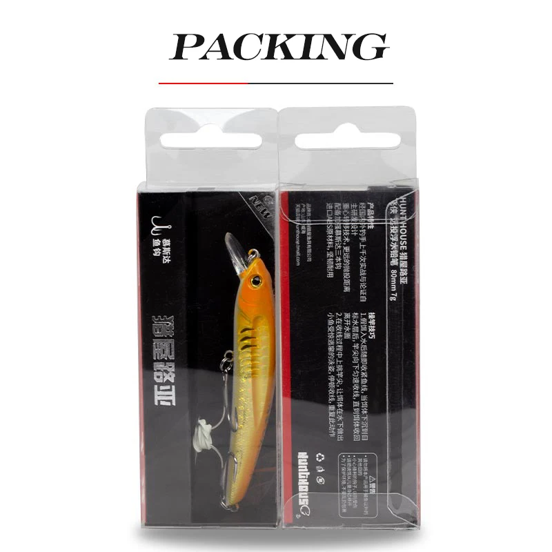 Hunthouse 3D Laser Minnow Floating Origin 133mm/19g Wobblers Sea