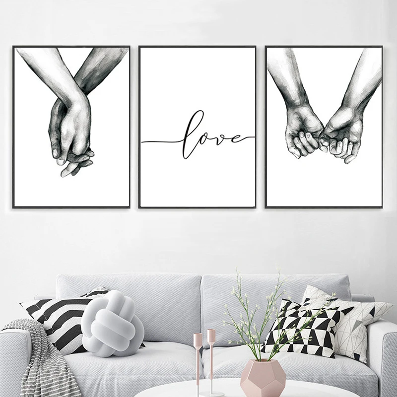 

Modern Simple Canvas Painting Wall Art Peinture Tableau Mural Nordic Posters and Prints Love Decoration for Living Room Home