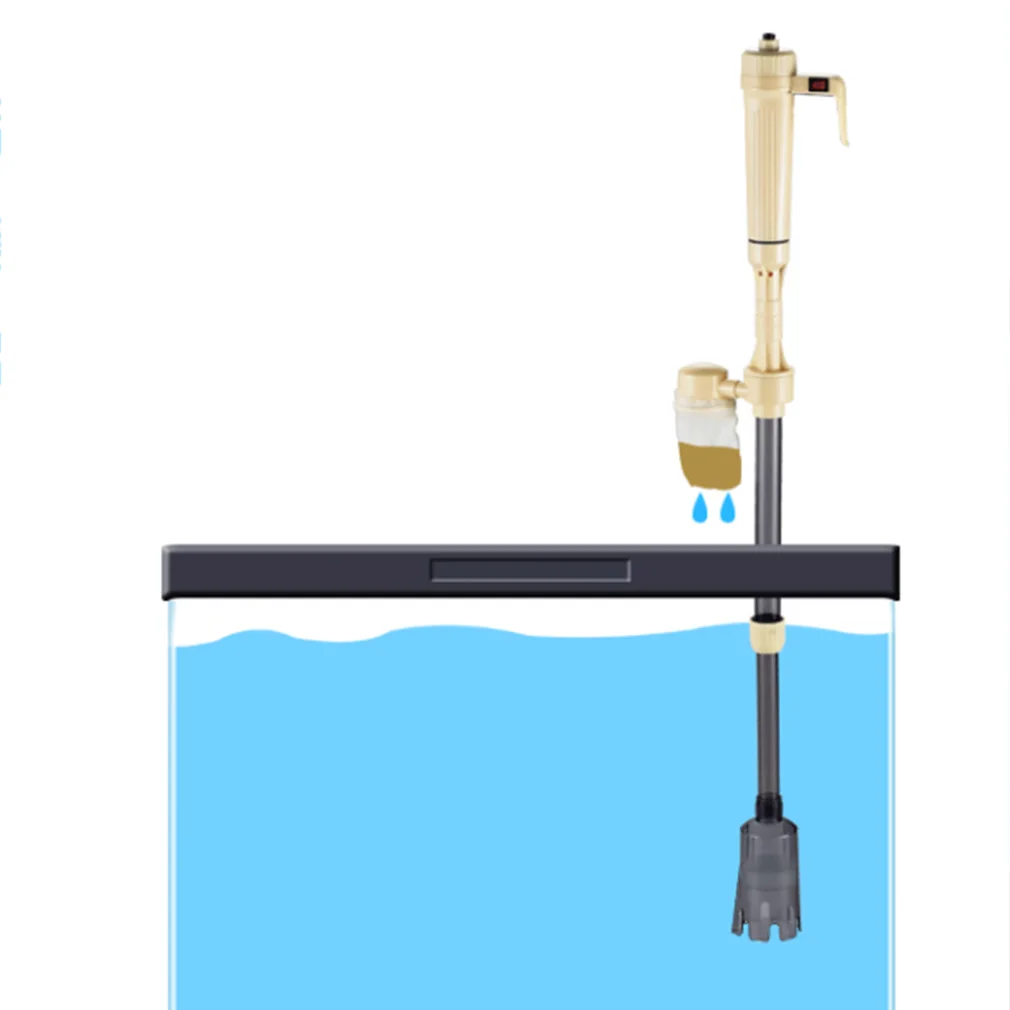 Hoopet Fish Tank Aquario Cleaning Tools Electric Gravel Cleaner Filter Siphon Vacuum Water Change Washer Pump Aquarium Accessory