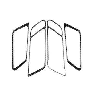

For-Porsche MACAN Cayenne Car Carbon Fiber Sticker Cayenne Door Handle Frame Panel Carbon Fiber Sticker 4Pcs