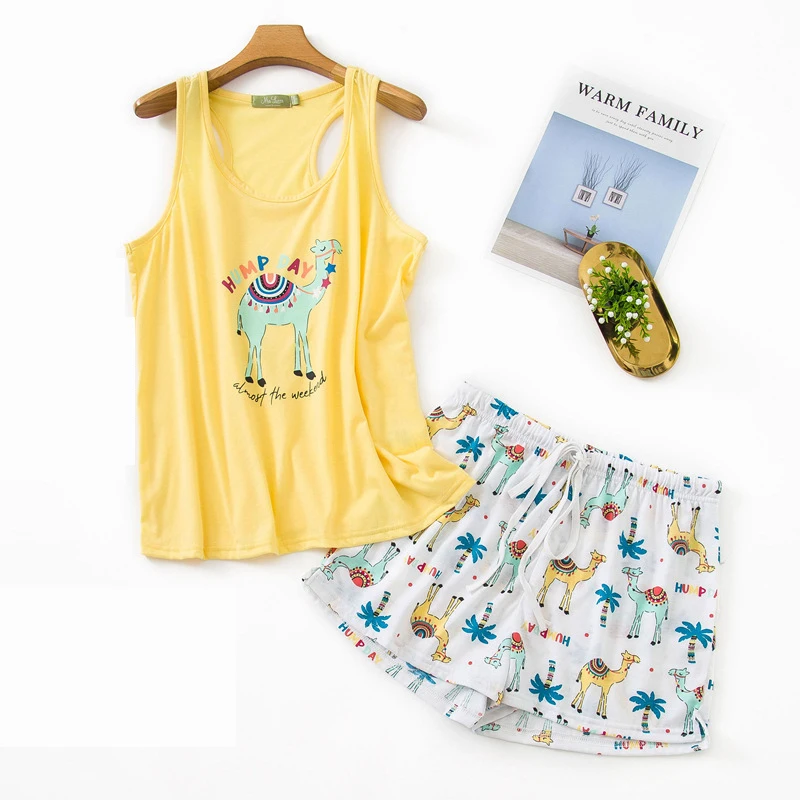 пижама женская весенне летний хлопковый пижамный комплект новые женские пижамы