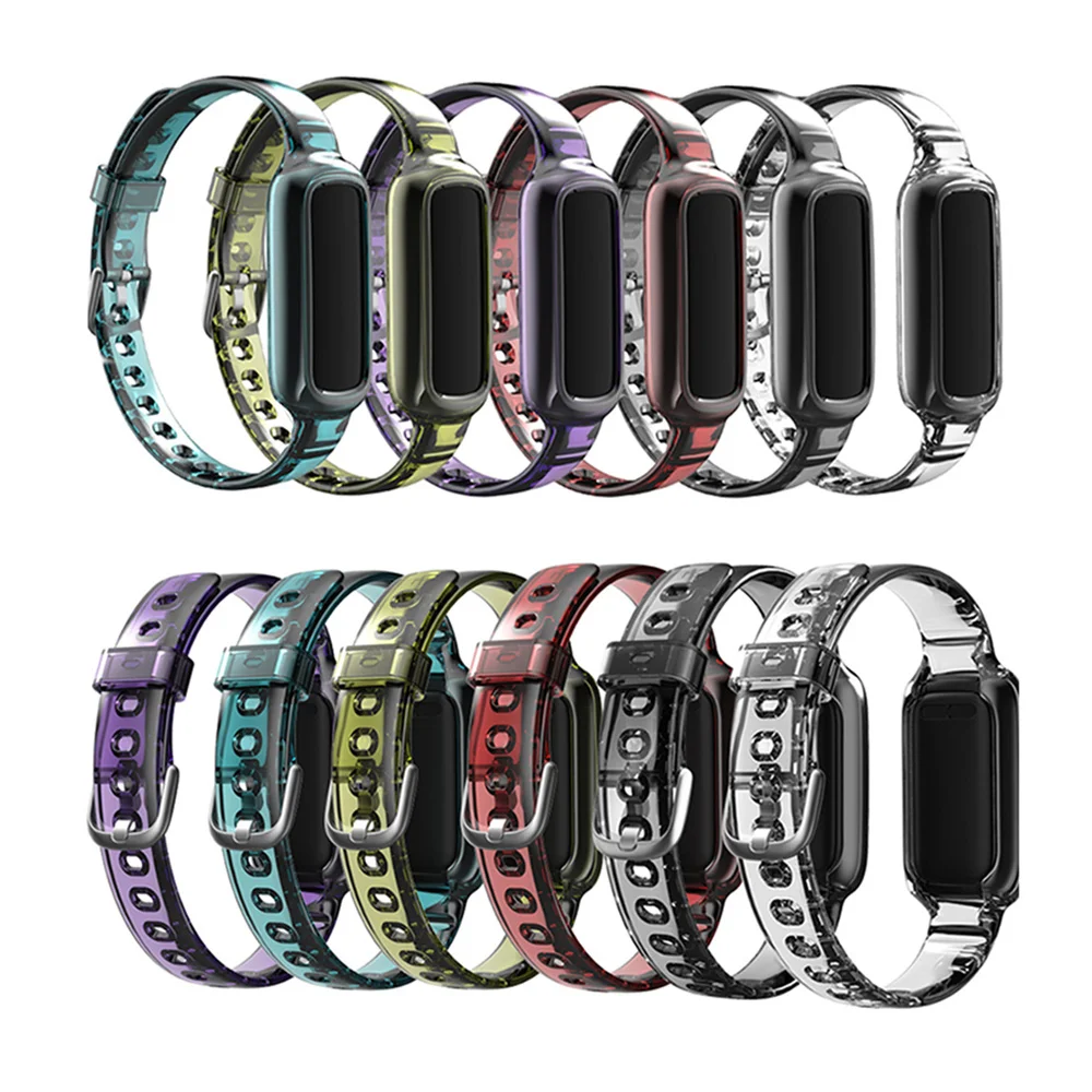 Цельный ремешок для смарт-часов Fitbit LUXE и рамка Premium силиконовые фитнеса часов |