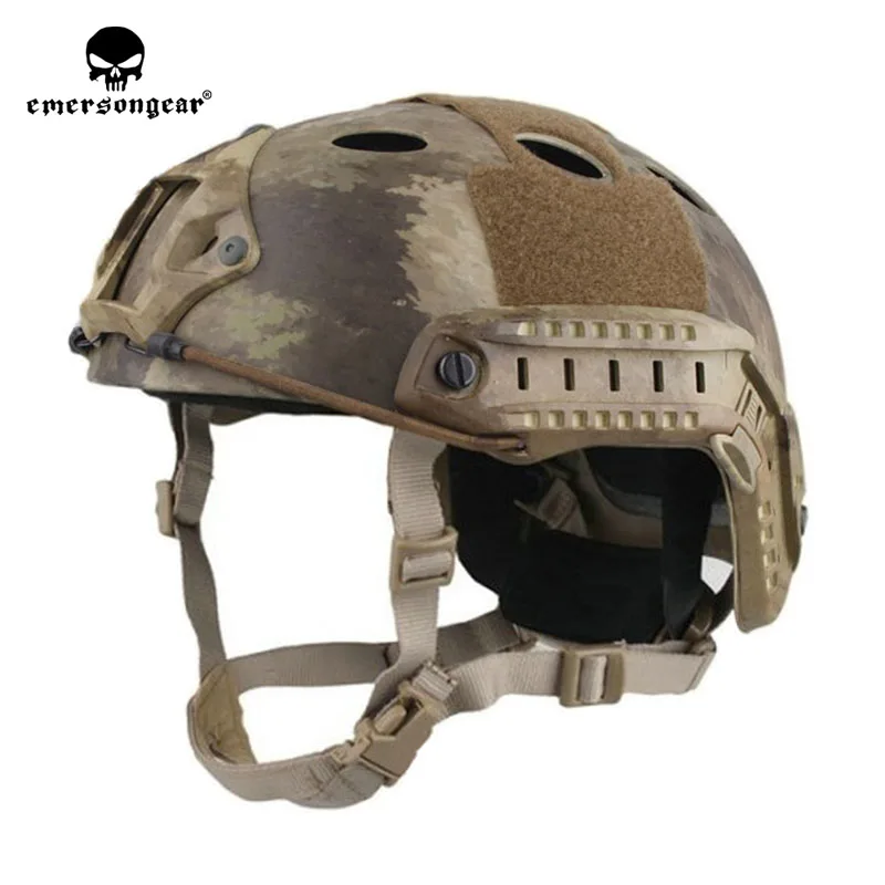 AT Emersongear Emerson ABS PJ Тип Быстрый Шлем тактический боевой охотничий параспасательный прыжок шлем защитный легкий шлем - Цвет: AT