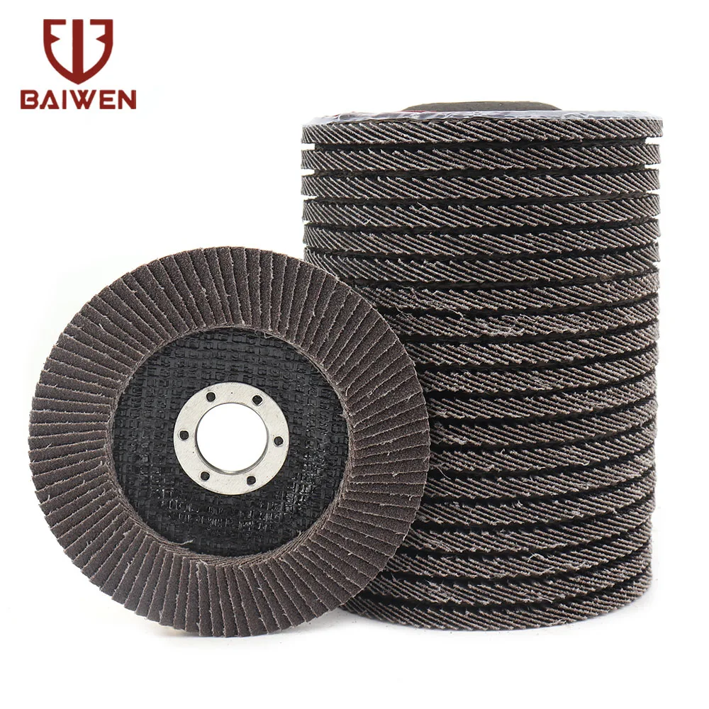 2-10 stücke Flap Discs 125mm Schleif Scheiben 60/80 Grit Schleifen Räder Klingen Schleif Werkzeuge für Winkel Grinder 7/8inch Loch – Detail 9