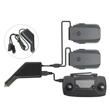 

Dual-Battery Car Charger For DJI Mavic Air Intelligent Battery Charging Hub For Mavic Air Car USB Adapter Multi Battery Charger