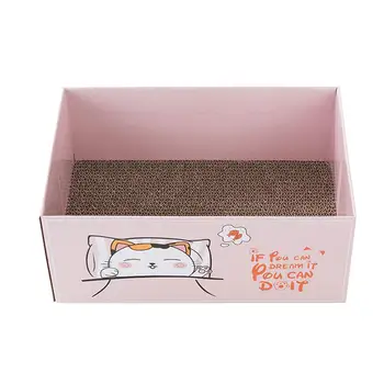 

Cat Paper Scratching Post Funny Scratching Board Box For Pet Animal Cat Nap Without Cover