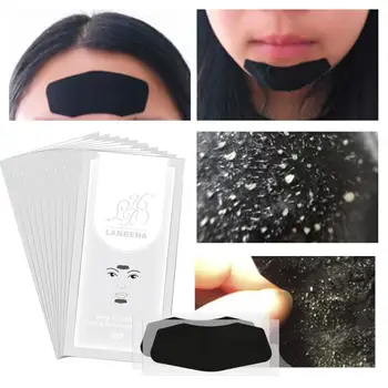 

10PC Pretty Deep Cleansing Forehead Chin Strips Blackhead Removal Unclog Pores Peel Off Mask Blackhead Remover Face Masks TSLM1
