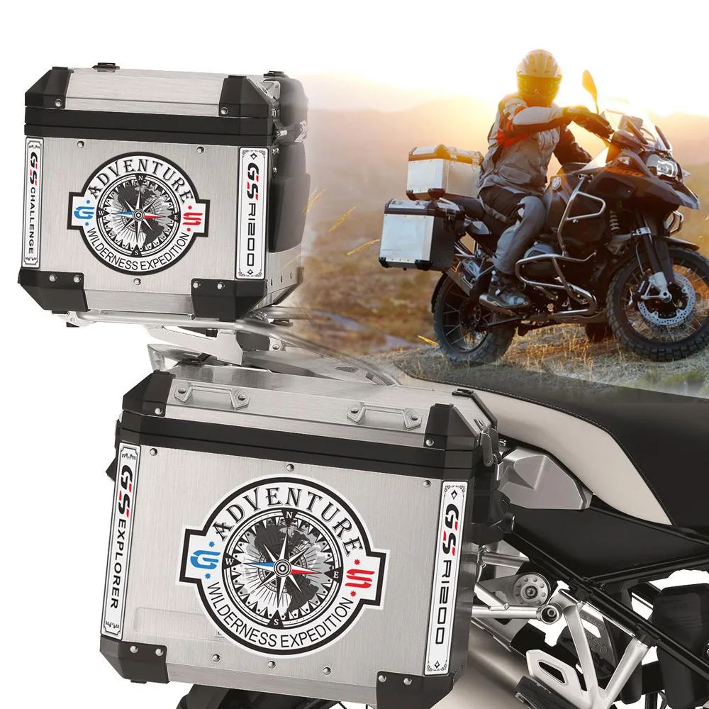 

Motorcycle Sticker R 1200 GS Decal Side Tail Top Aluminum Luggage Case Box For BMW R1200GS R1200 GS Sticke Film ADV Adventure