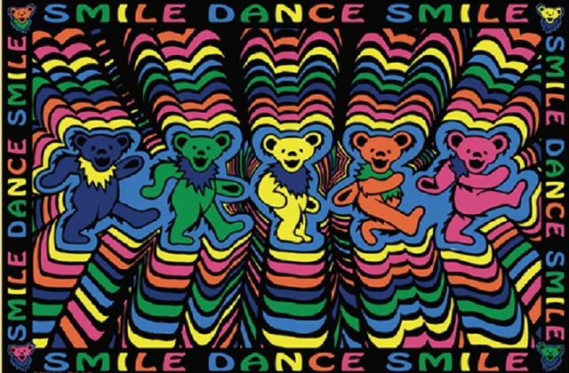 Grateful Dead Smile Dance Smile Tapestry Tablecloth Wall Art Aliexpress