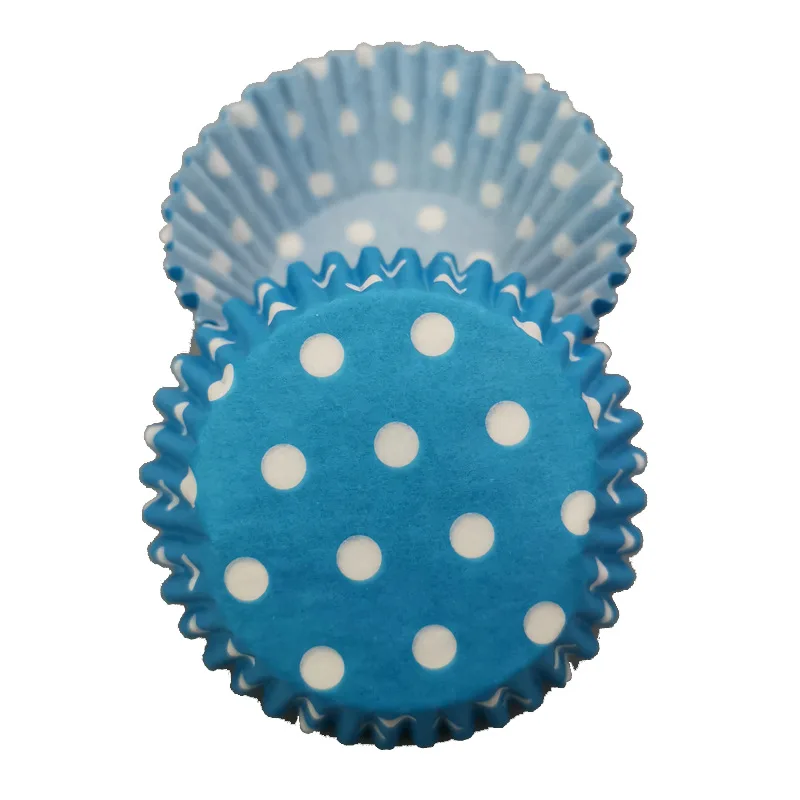 LINVIERLOVE 100 шт., синяя точка печати формы для маффинов бумажная форма для пирога, Кекс Лайнер, форма для выпечки, бумажная корзинка для пирожного, инструменты для декора торта