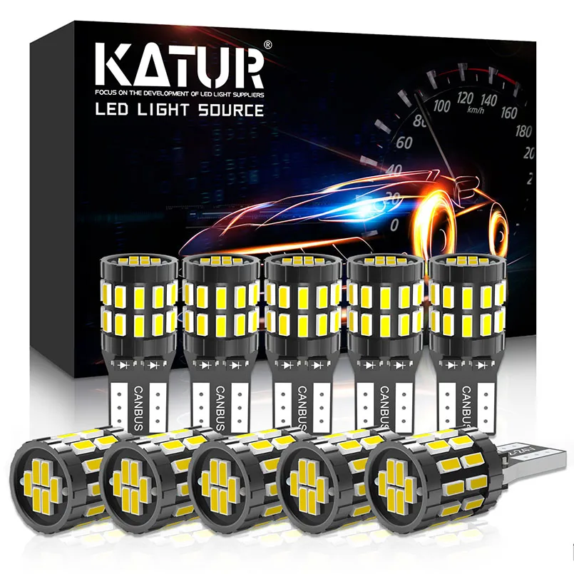 10 шт. Автомобильные светодиодные лампы W5W 3014 30SMD 194 168 12 В|Сигнальная лампа| |