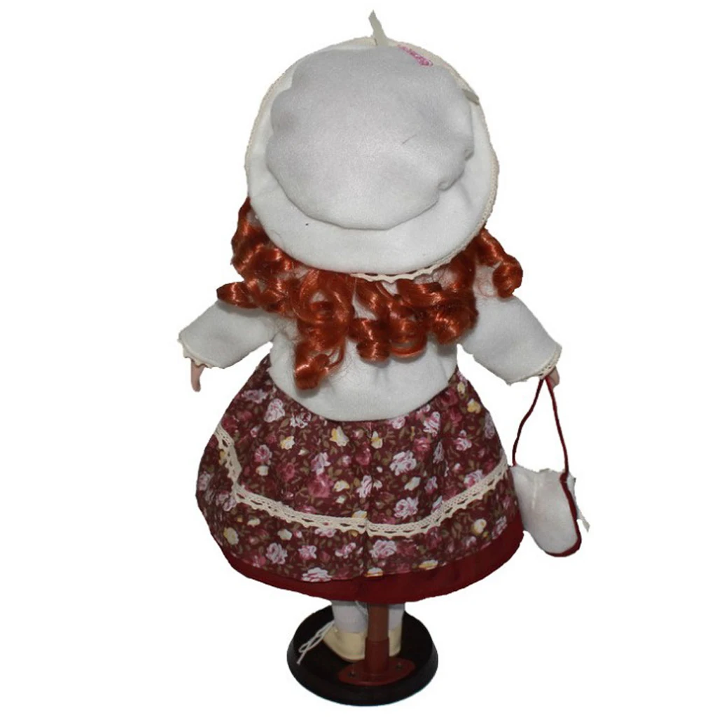 Porcelain Doll Girl Figures With Adjustable Display Support Victorian Female Figures Collections Beautiful Figurines Statues