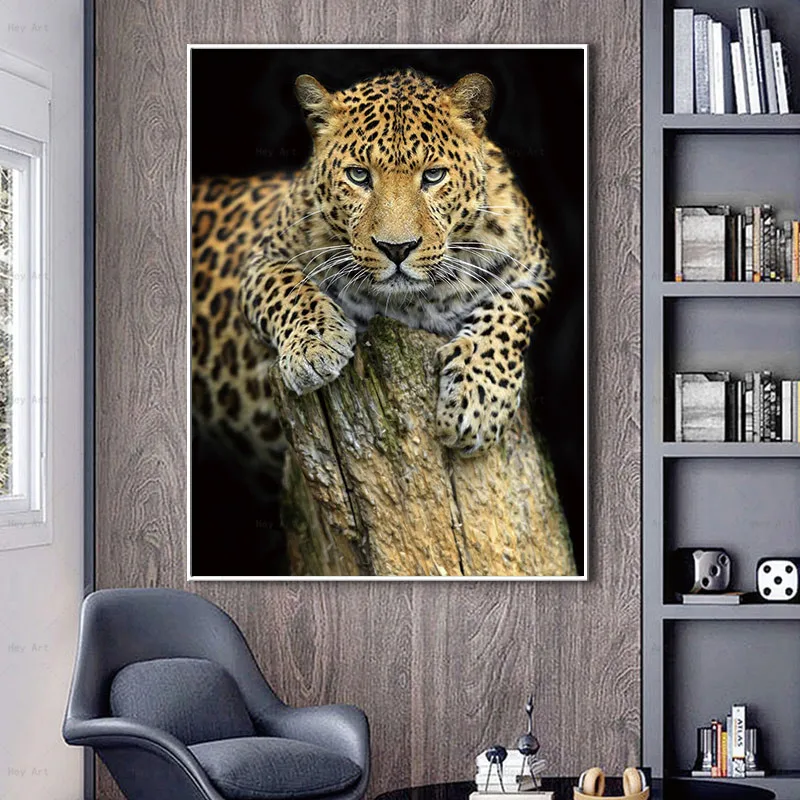 HD Canvas Print Wall Art Wild Animal Painting leopard Picture for Living Room Watercolor Style Prints HD Canvas Print Wall Art Wild Animal Painting leopard Picture for Living Room Watercolor Style Prints