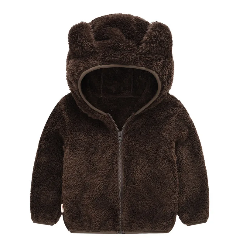Пальто для маленьких детей; коллекция года; сезон весна-осень; шерстяная куртка с капюшоном для детей; теплая верхняя одежда; зимняя одежда для мальчиков; детская куртка; пальто для девочек - Цвет: black  Hooded
