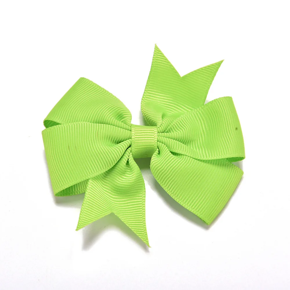 20 шт./компл. 8 см модная обувь Grosgrain Ленточные заколки для луки с зажимом Заколки для волос аксессуары случайные цветы Размеры: 8 см* 8 см